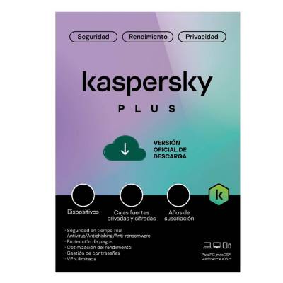 Kaspersky Plus LatAm 10 Dvc  5 Account KPM 1Y Bs DnP