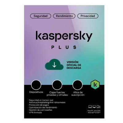 Kaspersky Plus LatAm 5 Dvc  3 Account KPM 1Y Bs DnP