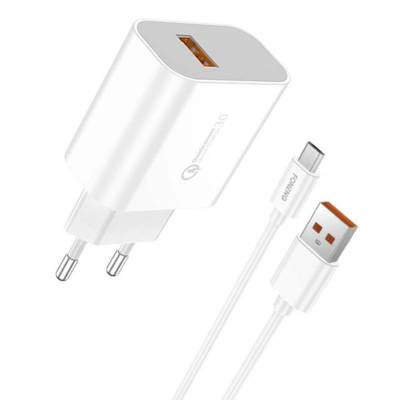 FONENG CARGADOR C/CABLE  MICRO USB EU46