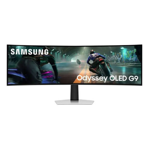 Monitor gaming Samsung Odyssey OLED G9 G91SD de 49 pulgadas curvo DQHD 144Hz.